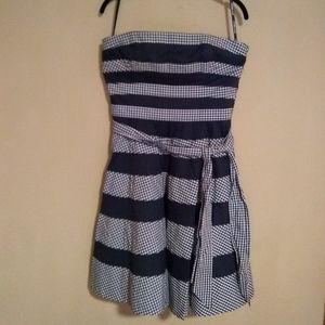 Betsey Johnson gingham striped dress